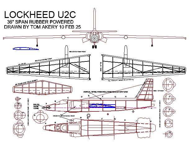 lockheed u2c 36in illus