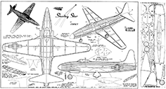 lockheed p80 shooting star comet illus