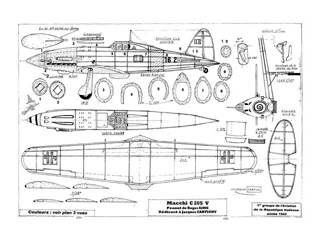 macchi c205 peanut illus